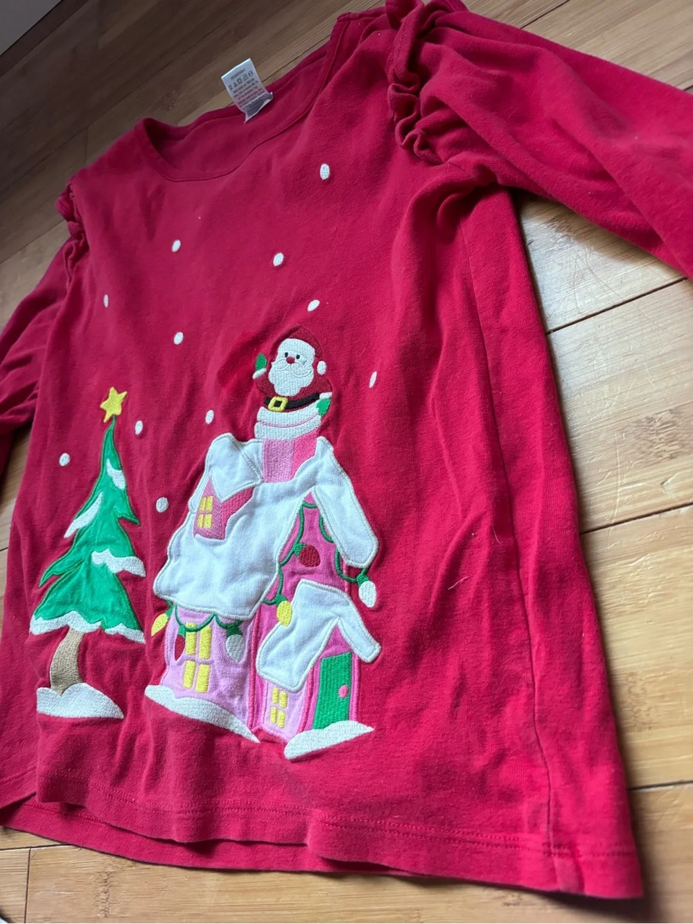Gymboree Christmas Santa holiday outfit, girls size 12. Includes top and legging